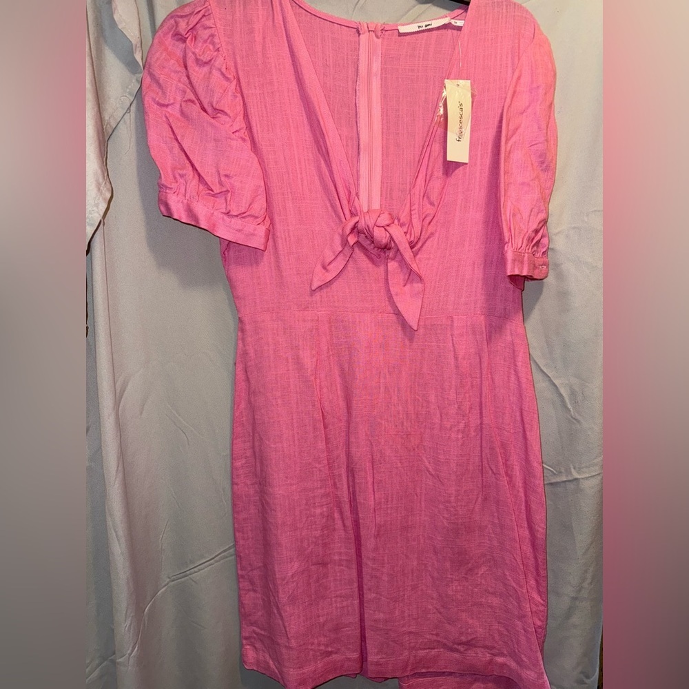 Francesca’s Pink Short-Sleeve Dress